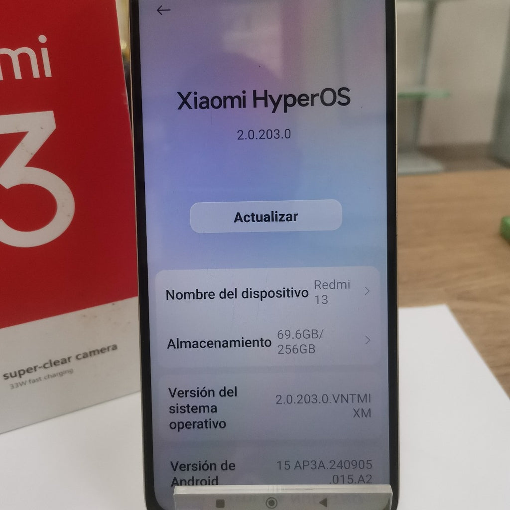 CELULAR XIAOMI REDMI 13 24049RN28L (2024) 256 GB 8 GB RAM (SEMINUEVO)