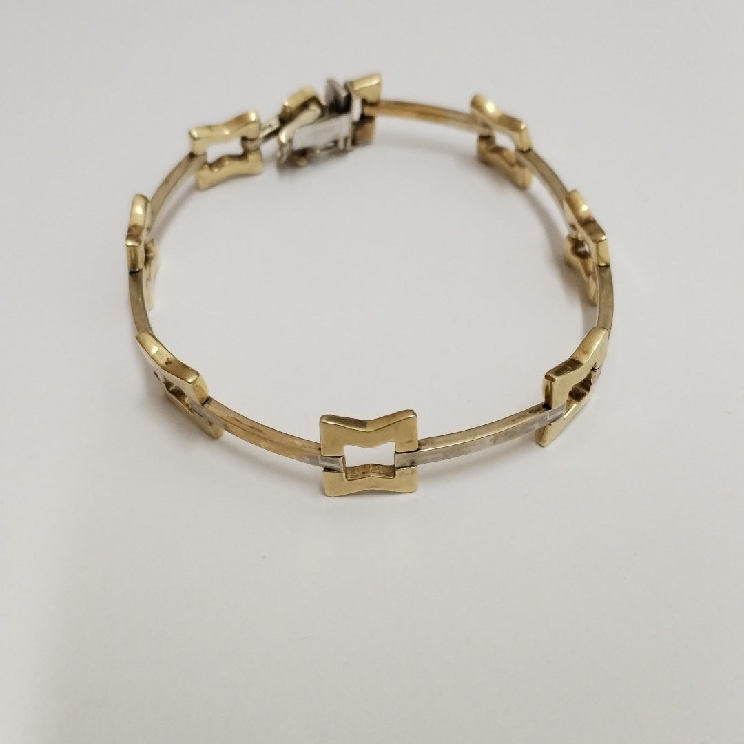 PULSERA ORO, ORO COMBINADO 14 K 10.8 GRMS (SEMINUEVO)
