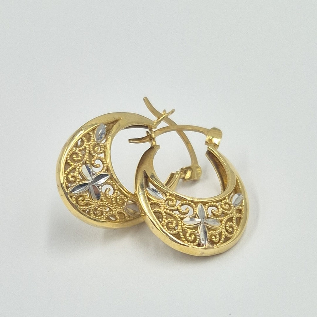 ARRACADAS PAR ORO 14 K 3 GRMS (SEMINUEVO)