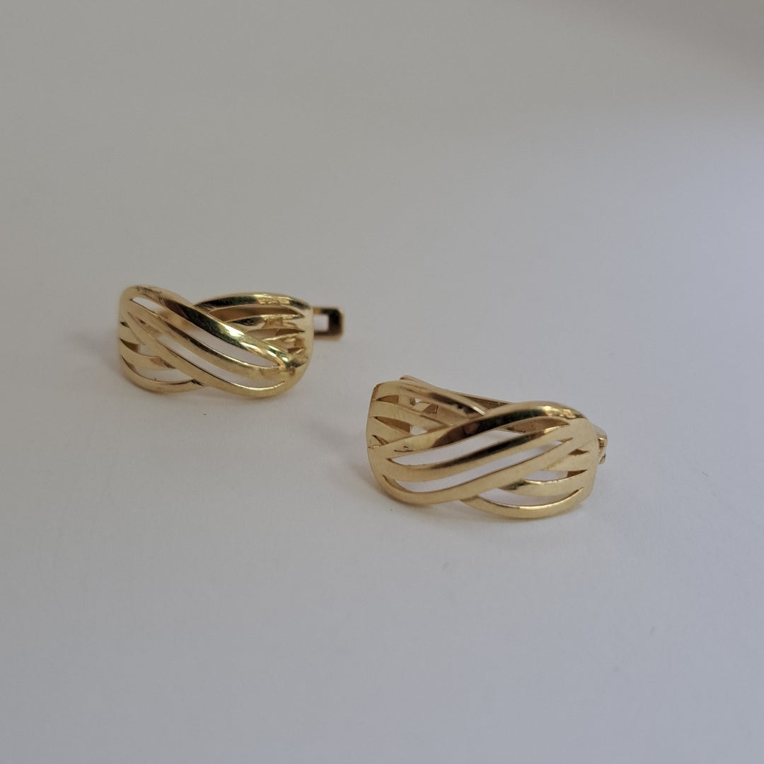 ARRACADAS PAR ORO 14 K 3,70 GRMS (SEMINUEVO)
