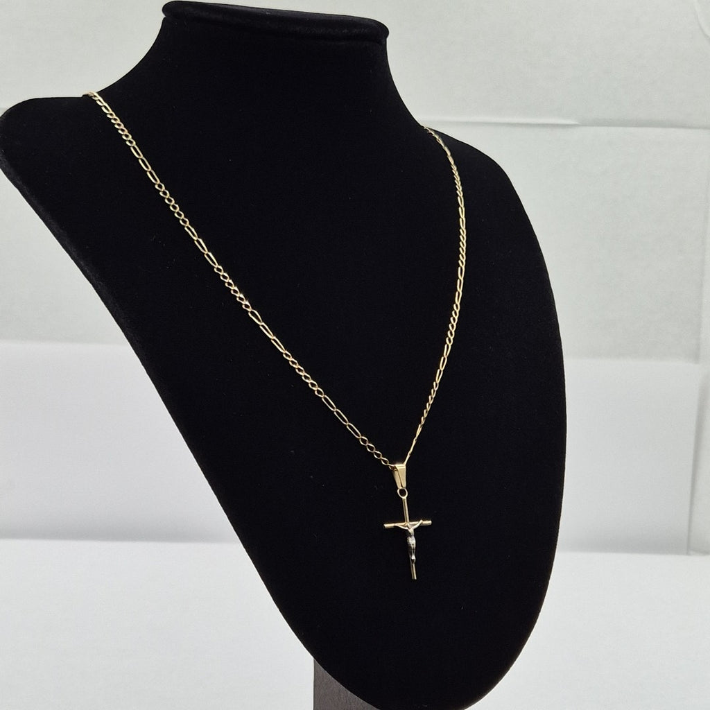 CADENA,CRUCIFIJO ORO 14 K 4,80 GRMS (SEMINUEVO)