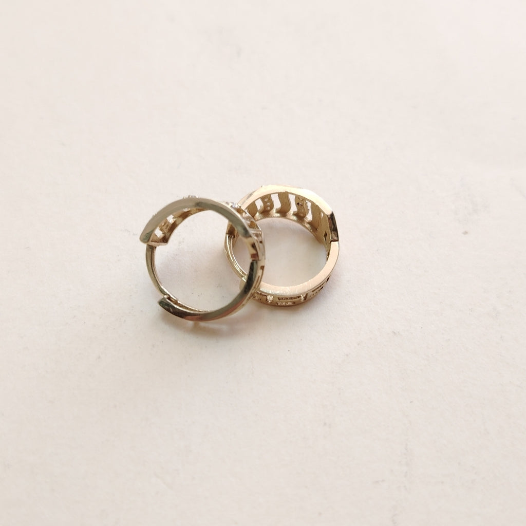 ARRACADAS PAR ORO 14 K 2.4 GRMS (SEMINUEVO)