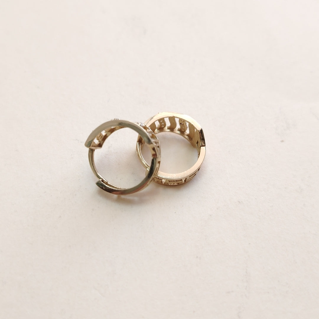 ARRACADAS PAR ORO 14 K 2.4 GRMS (SEMINUEVO)