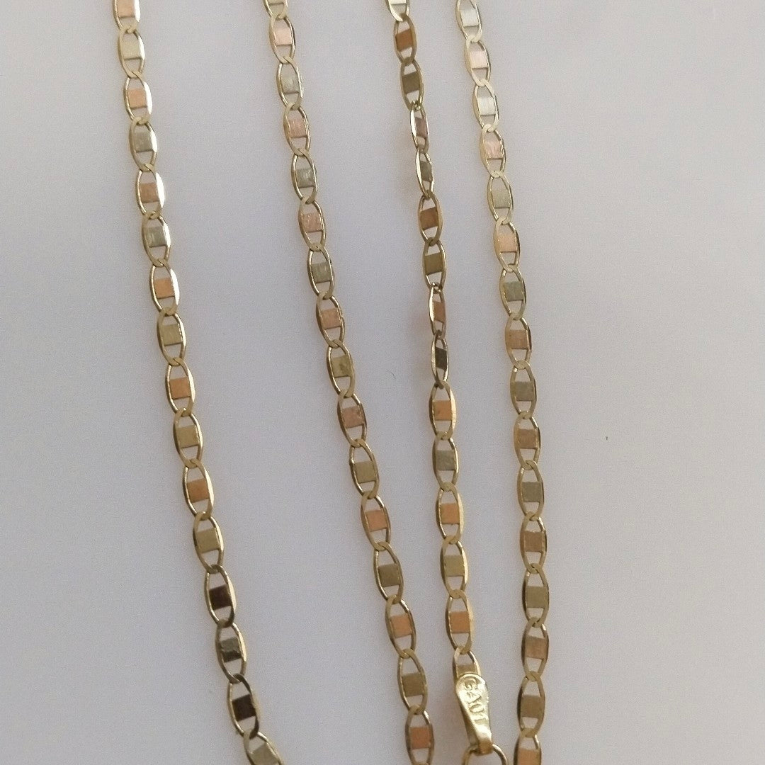 CADENA, MEDALLA RELIGIOSA ORO, ORO COMBINADO 10 K 3.6 GRMS (SEMINUEVO)