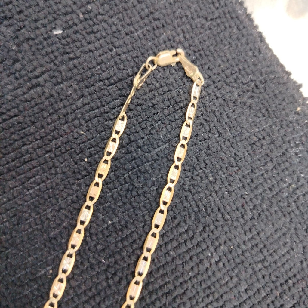 CADENA,MEDALLA RELIGIOSA ORO 10 K 7,30 GRMS (SEMINUEVO)