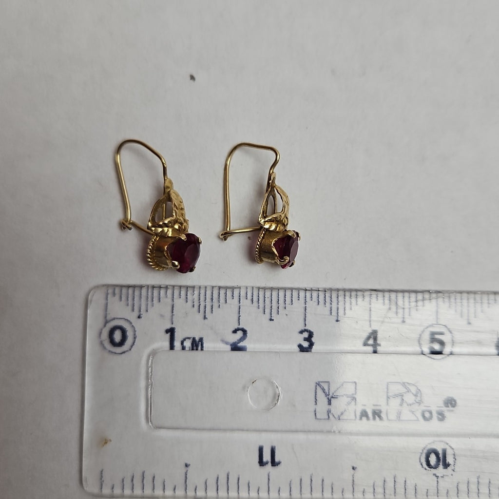 ARETES PAR ORO 14 K 1,60 GRMS (SEMINUEVO)