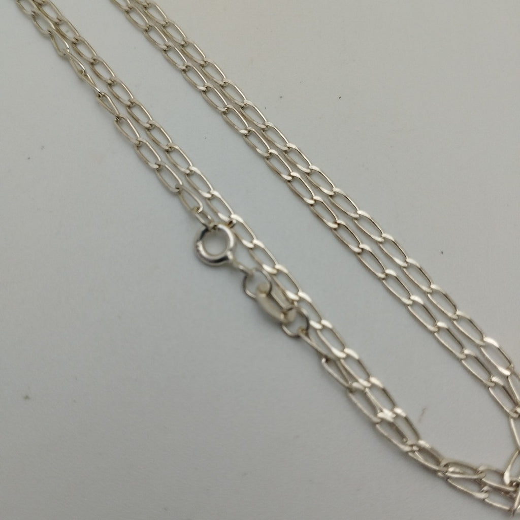 CADENA TEJIDO ESLABONES PLATA .925 55 CM 3 GR (NUEVO)
