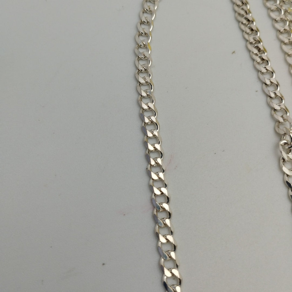 CADENA TEJIDO BARBADO PLATA .925 55 CM 12.9 GR (NUEVO)
