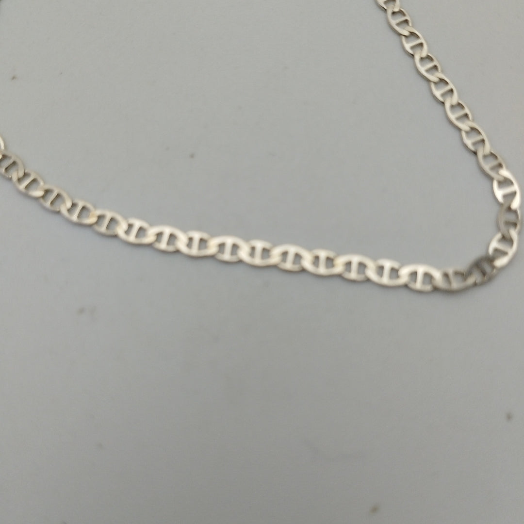 CADENA TEJIDO GUCHI PLATA .925 60 CM 4 GR (NUEVO)