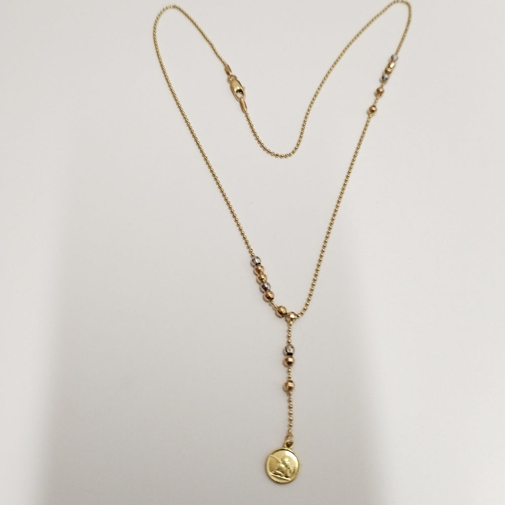 GARGANTILLA ORO, ORO COMBINADO 14 K 4.1 GRMS (SEMINUEVO)