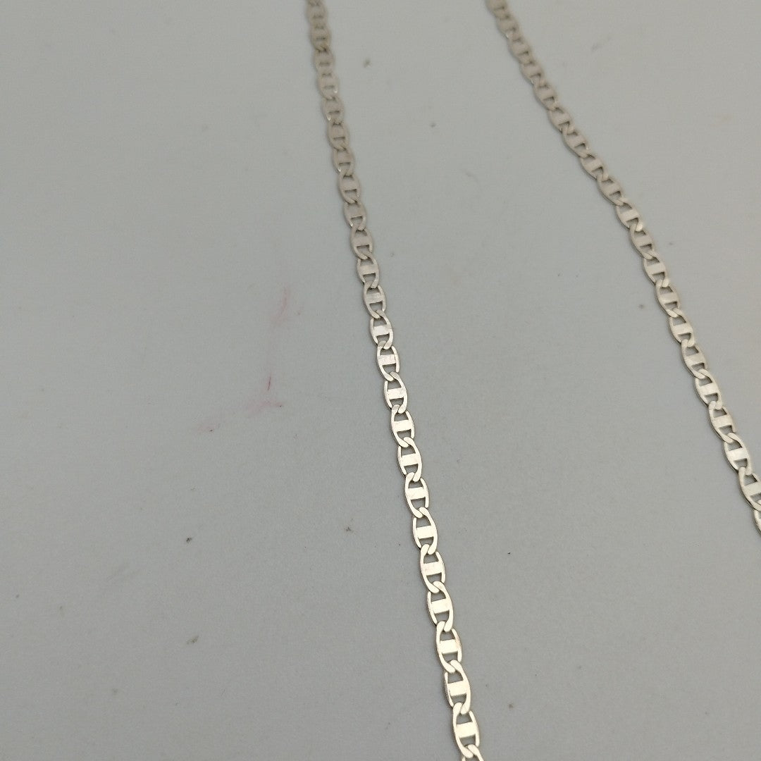 CADENA TEJIDO ESPEJO PLATA .925 60 CM 4.4 GR (NUEVO)