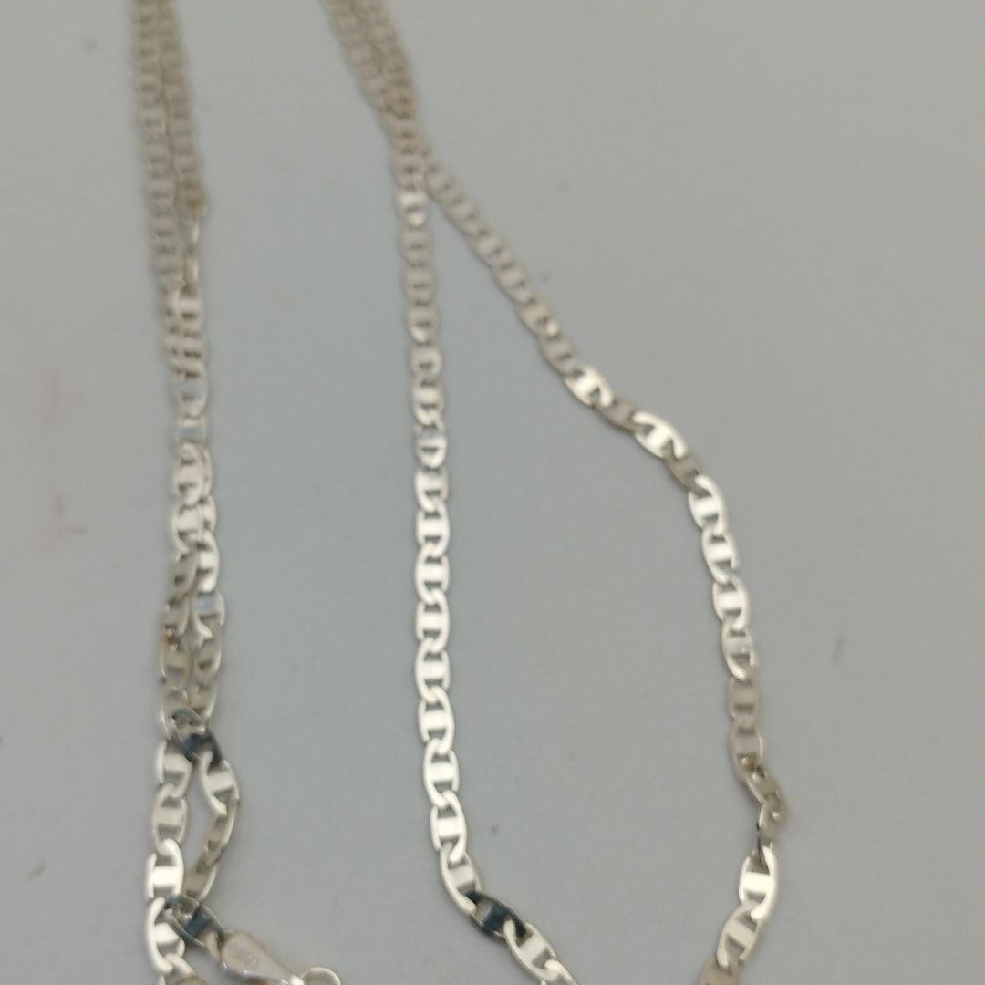 CADENA TEJIDO ESPEJO PLATA .925 55 CM 3.9 GR (NUEVO)