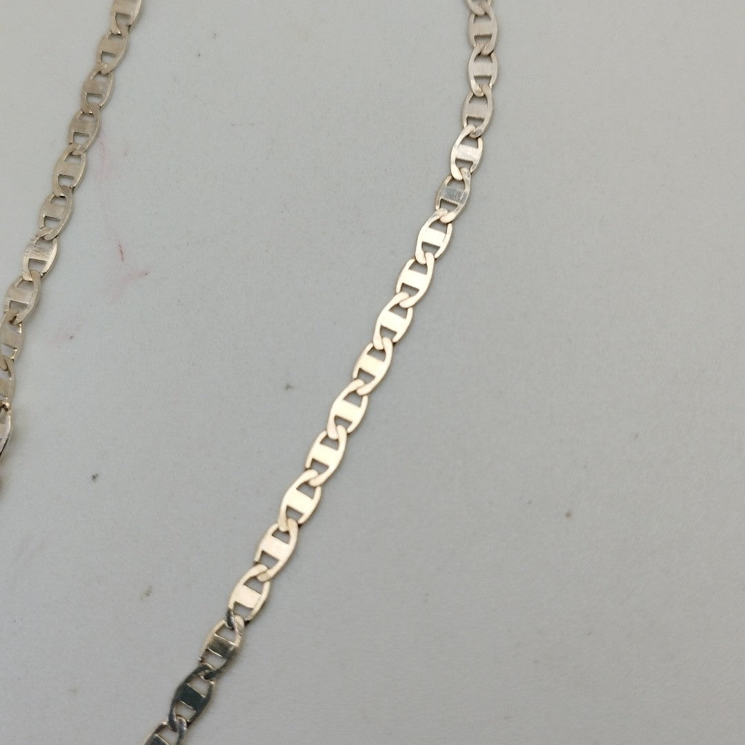 CADENA TEJIDO ESPEJO PLATA .925 55 CM 3.9 GR (NUEVO)