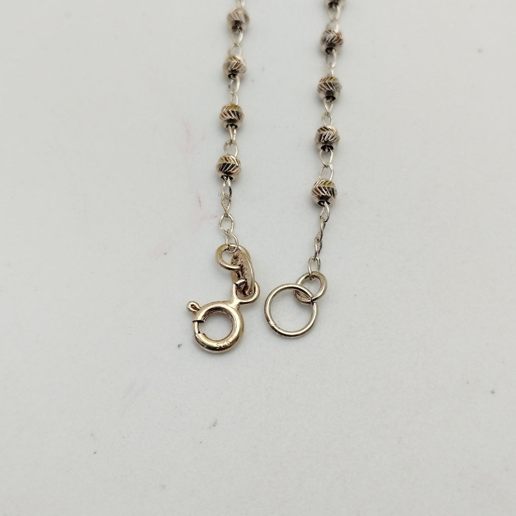 PULSERA TEJIDO CORAZON PLATA .925 18 CM 1.9 GR (NUEVO)