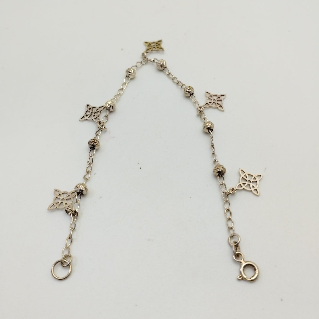 PULSERA TEJIDO ESPECIAL PLATA .925 18 CM 3.1 GR (NUEVO)