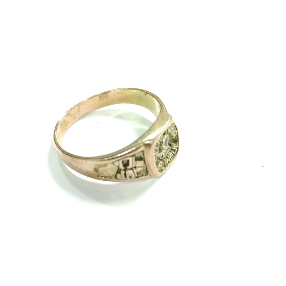 ANILLO DE GRADUACIÓN ORO 8 K 4.6 GRMS (SEMINUEVO)