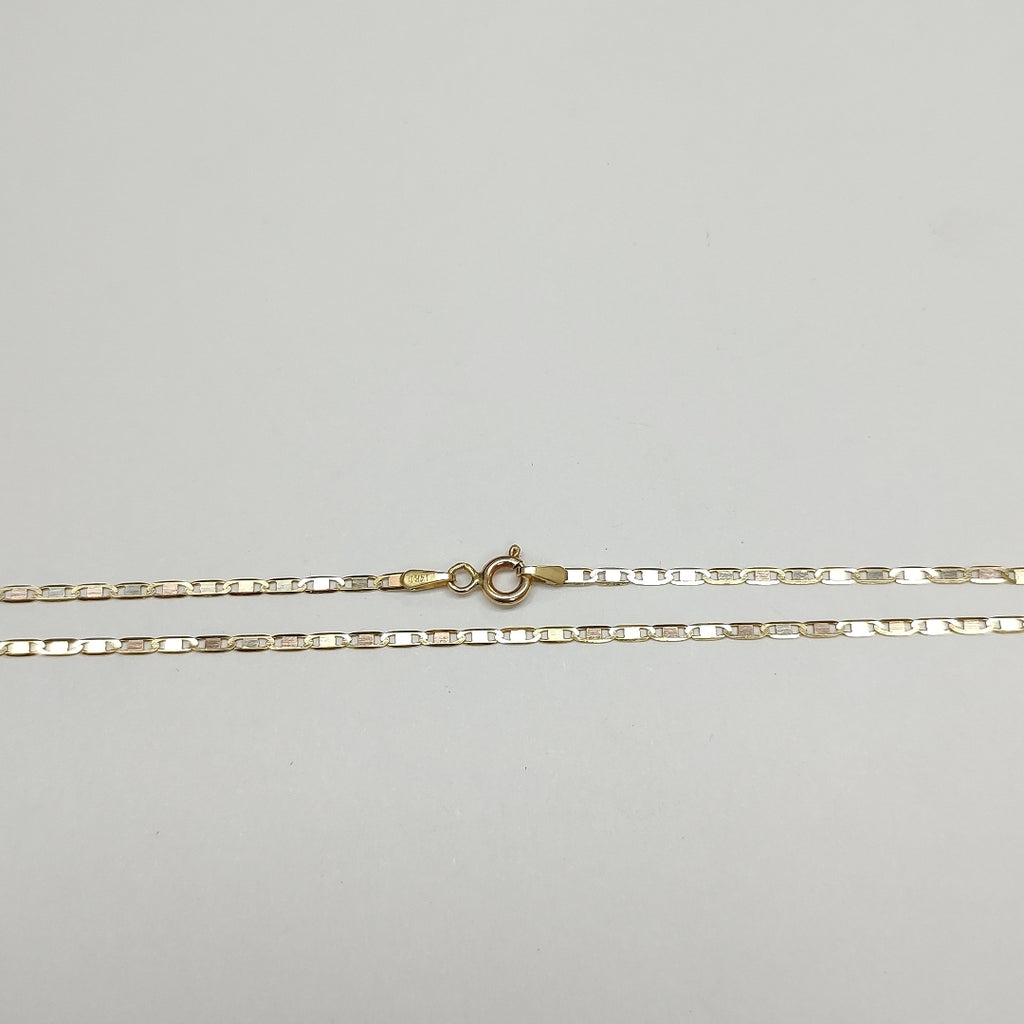 CADENA ORO, ORO COMBINADO 14 K 2.2 GRMS (SEMINUEVO)
