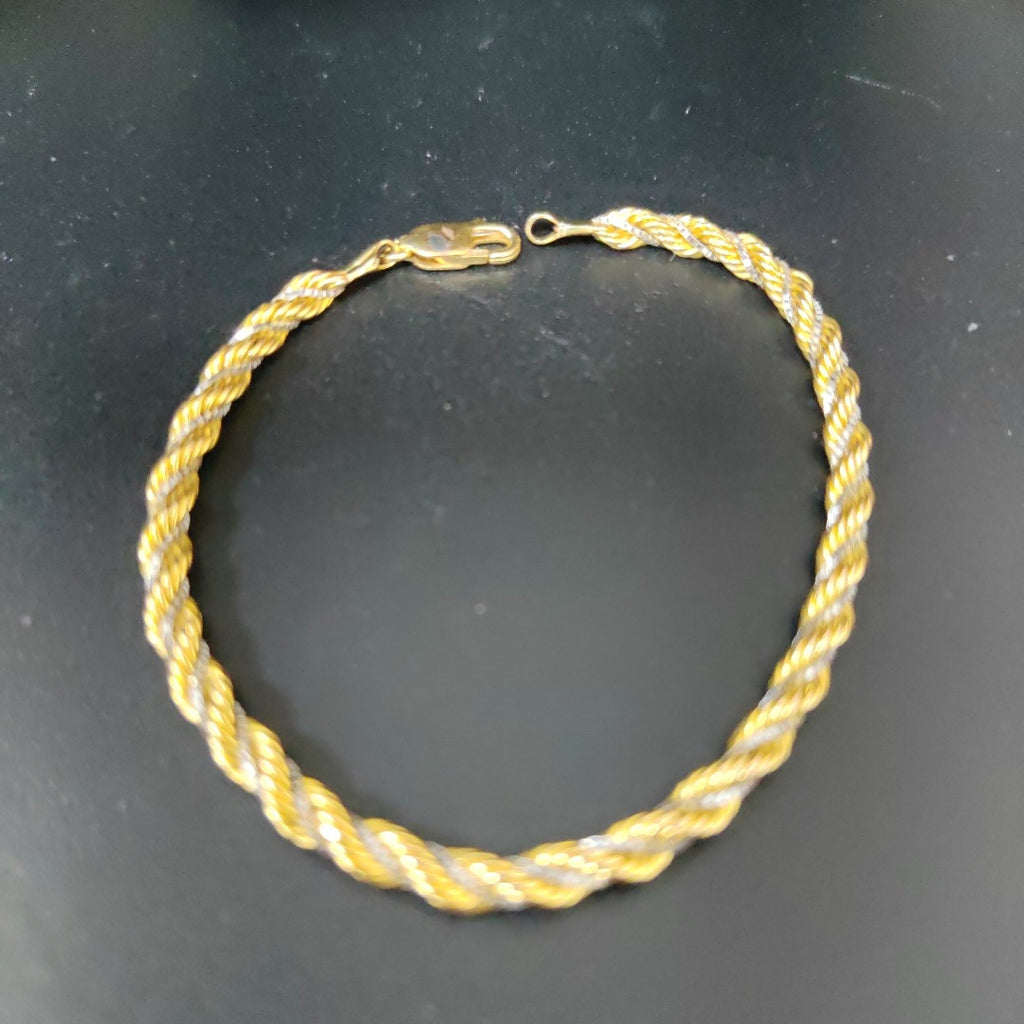 PULSERA ORO COMBINADO 14 K 4.3 GRMS (SEMINUEVO)