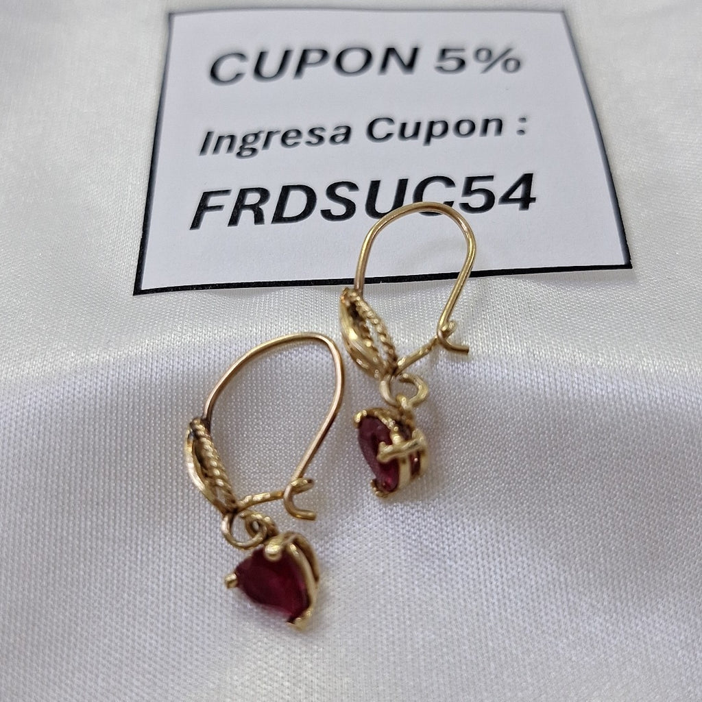 ARETES PAR ORO 14 K 2,00 GRMS (SEMINUEVO)