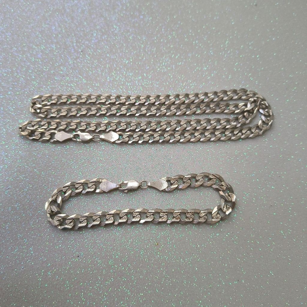 CADENA, PULSERA PLATA 56 GRMS (SEMINUEVO)