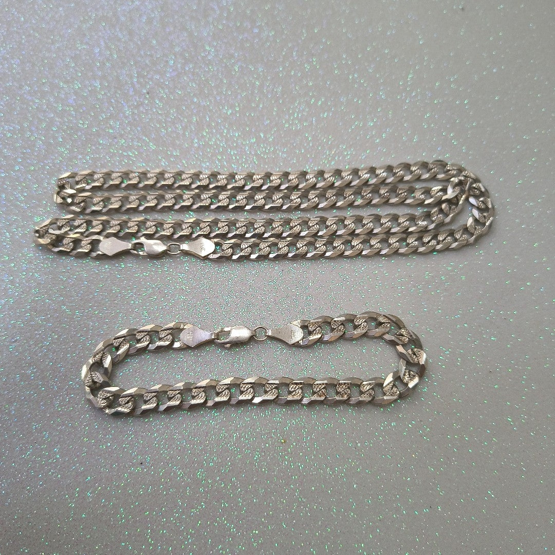 CADENA, PULSERA PLATA 56 GRMS (SEMINUEVO)