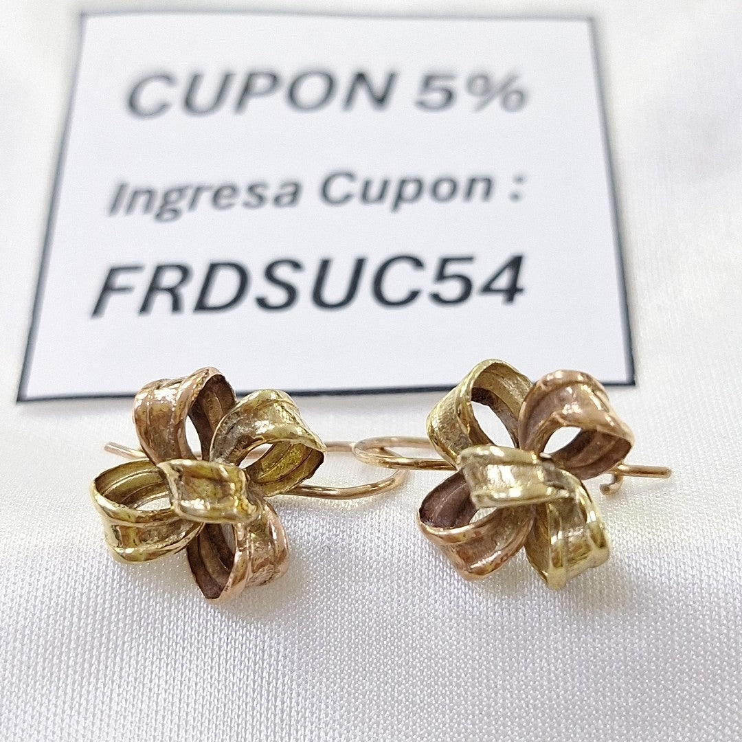 ARETES PAR ORO 14 K 2,10 GRMS (SEMINUEVO)