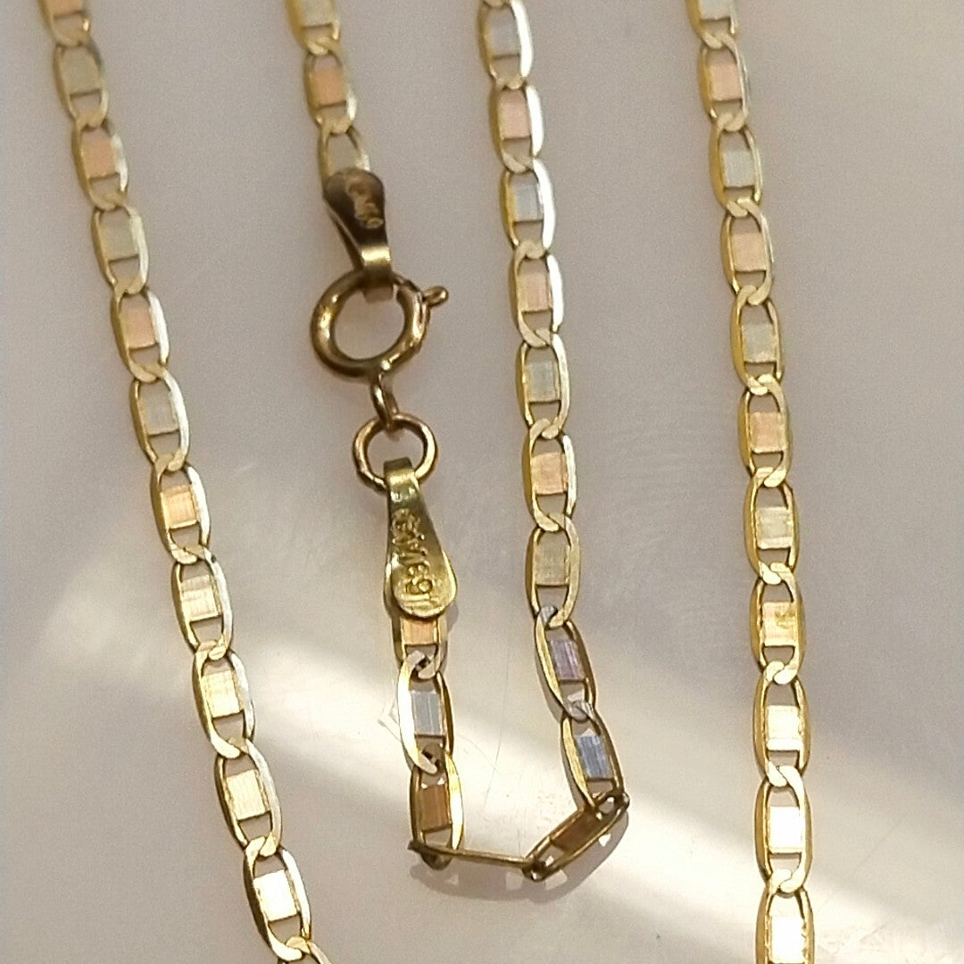 CADENA ORO COMBINADO 10 K 2.6 GRMS (SEMINUEVO)
