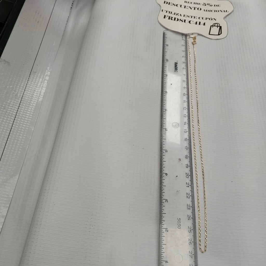CADENAS TEJIDO ESLABONES ORO 10K 55 CM 1.9 GR (NUEVO)