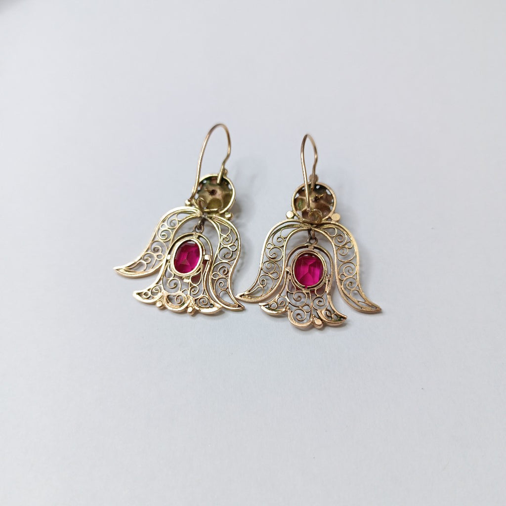 ARETES PAR ORO 8 K 6,70 GRMS (SEMINUEVO)