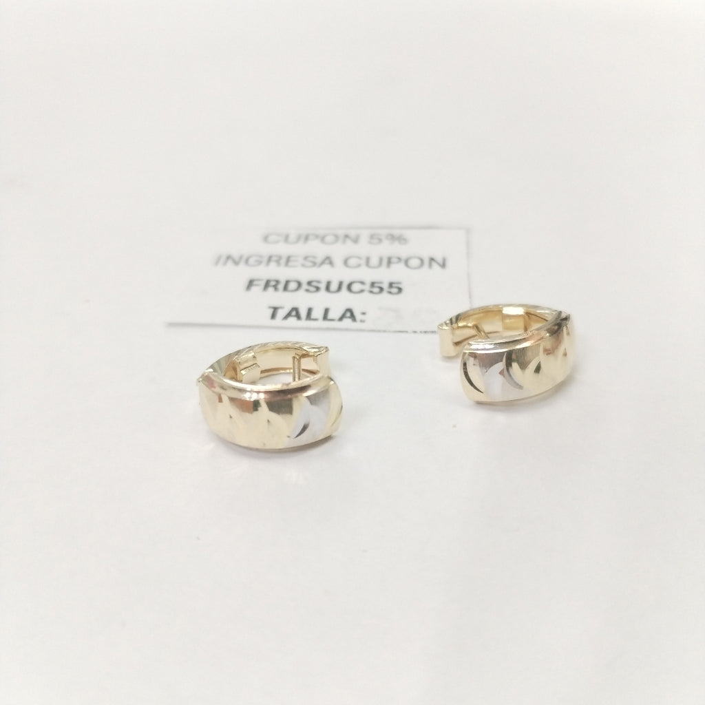 ARETES PAR ORO 14 K 2.2 GRMS (SEMINUEVO)