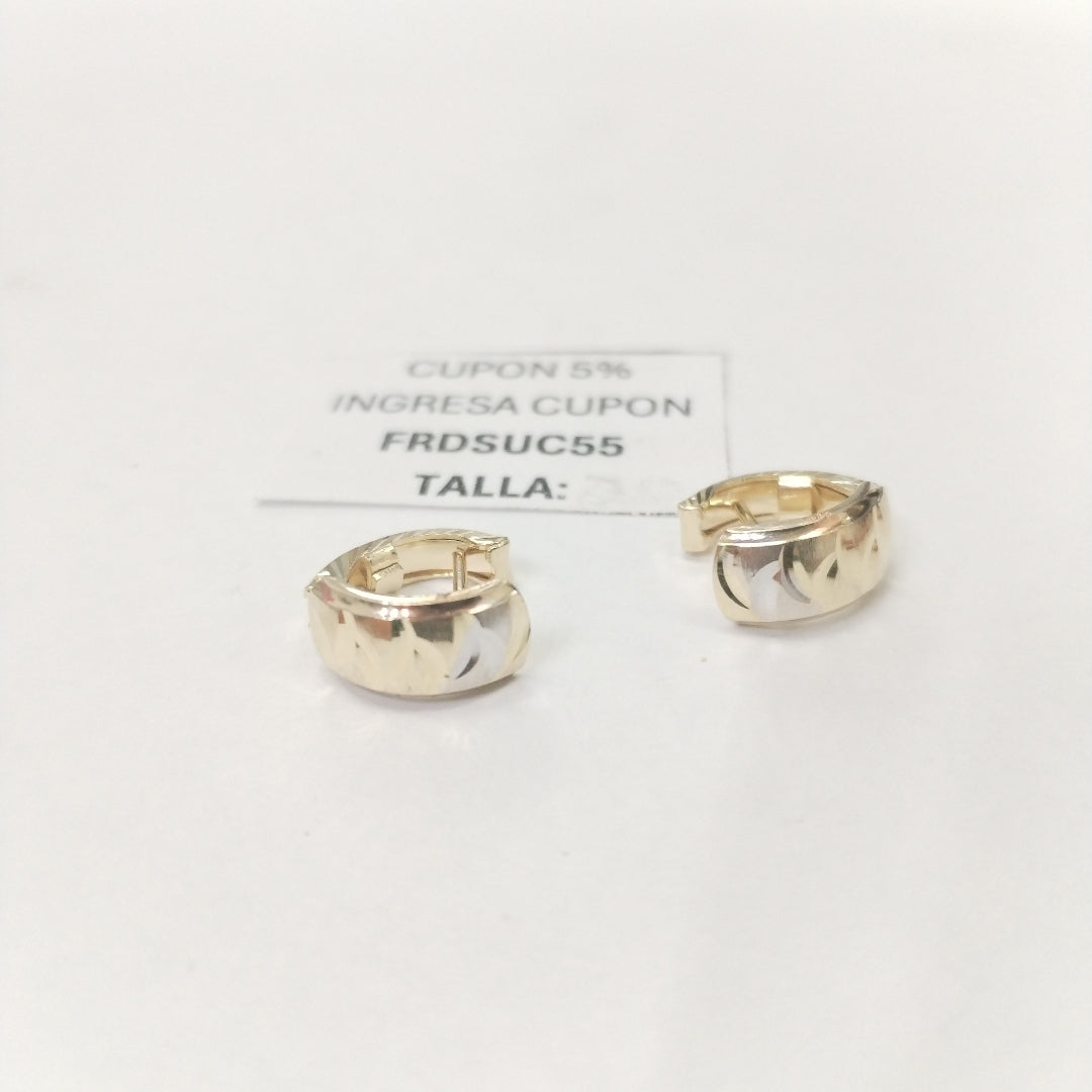 ARETES PAR ORO 14 K 2.2 GRMS (SEMINUEVO)