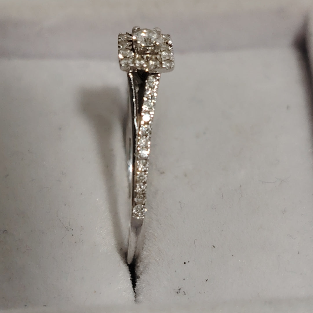 ANILLITO ORO, ORO BLANCO 14 K 1.9 GRMS (SEMINUEVO)