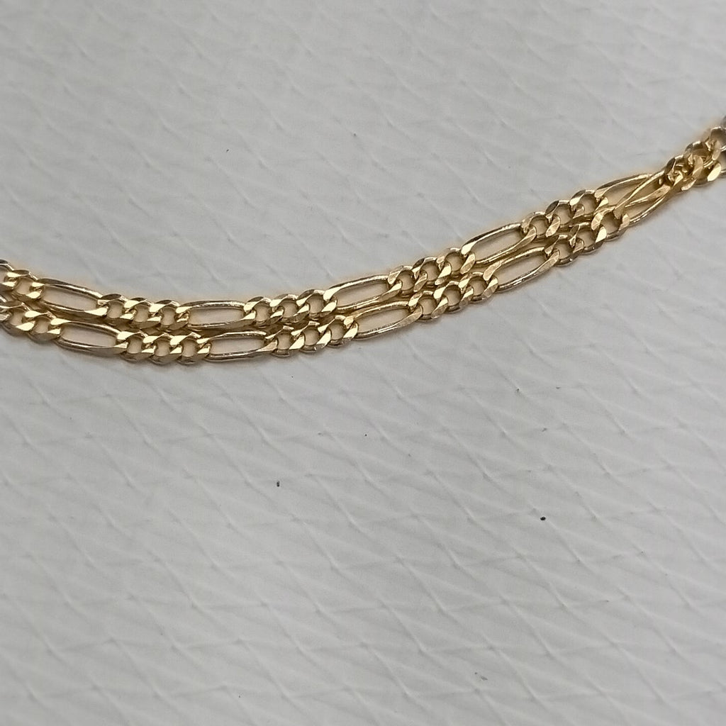CADENAS TEJIDO 3X1 ORO 10K 55 CM 3.2 GR (NUEVO)