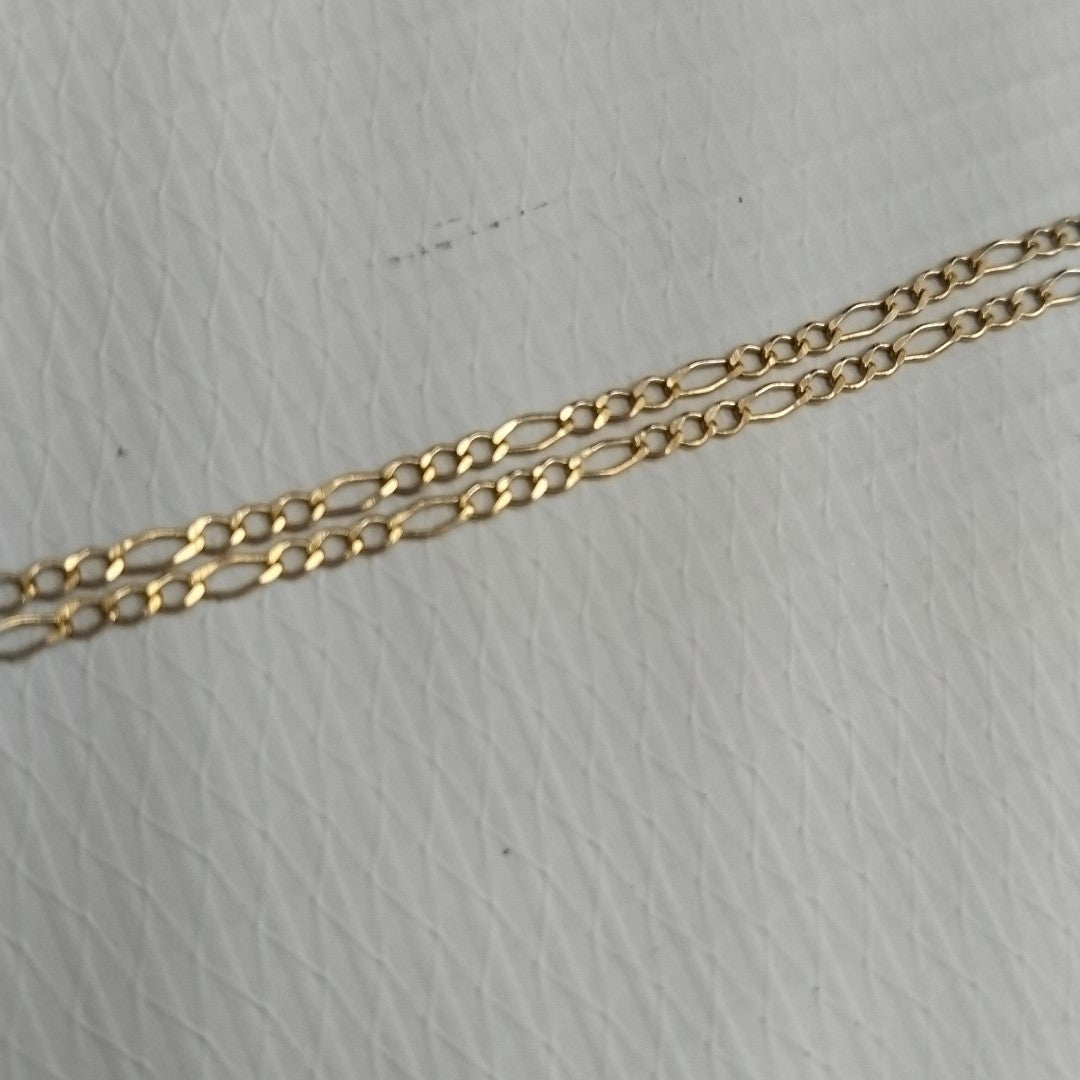 CADENAS TEJIDO ESLABONES ORO 10K 60 CM 2.3 GR (NUEVO)