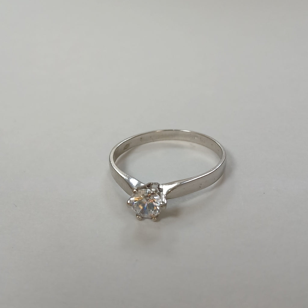 SOLITARIO ORO BLANCO 14 K 1,90 GRMS (SEMINUEVO)