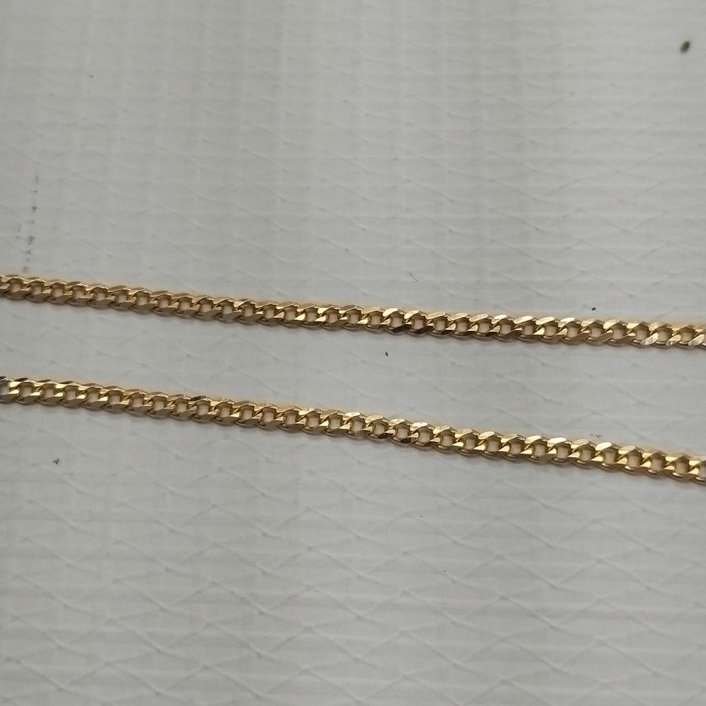 CADENAS TEJIDO BARBADA ORO 10K 50 CM 3.5 GR (NUEVO)