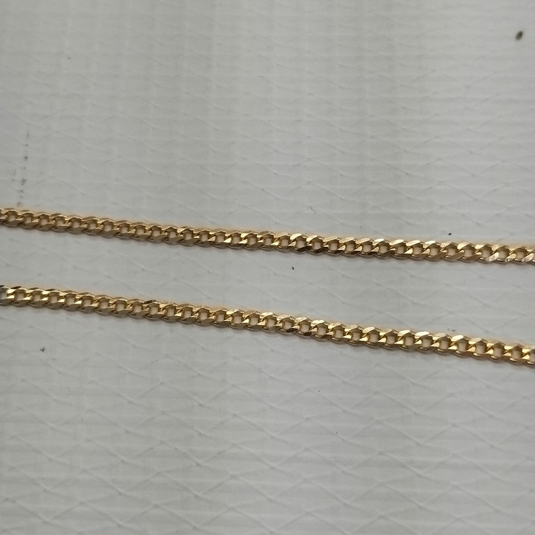 CADENAS TEJIDO BARBADA ORO 10K 50 CM 3.5 GR (NUEVO)