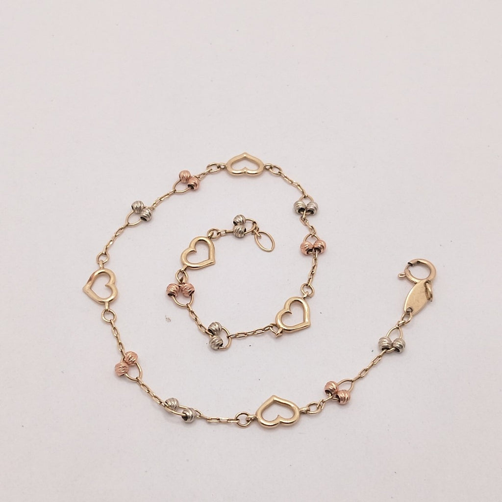 PULSERA ORO COMBINADO 10 K 1,50 GRMS (SEMINUEVO)