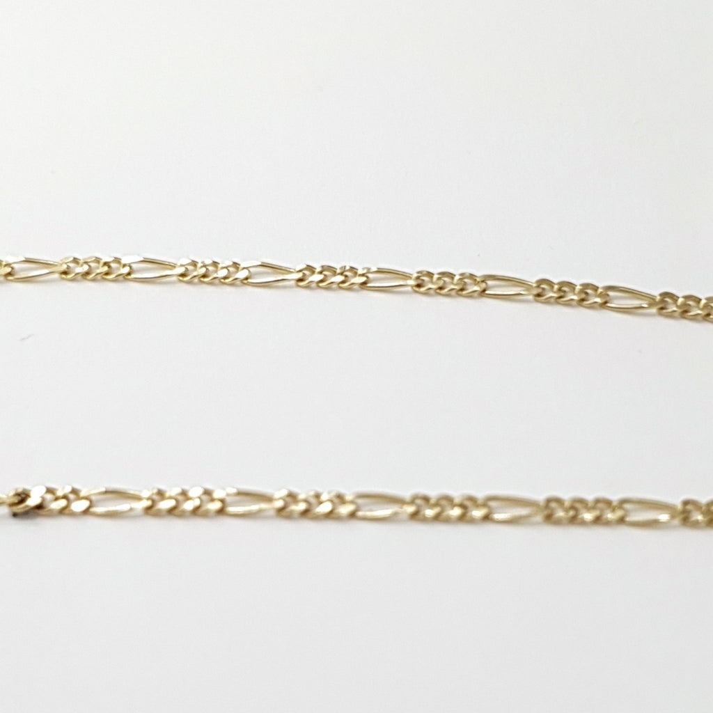 CADENAS TEJIDO 3X1 ORO 14K 55 CM 2.6 GR (NUEVO)