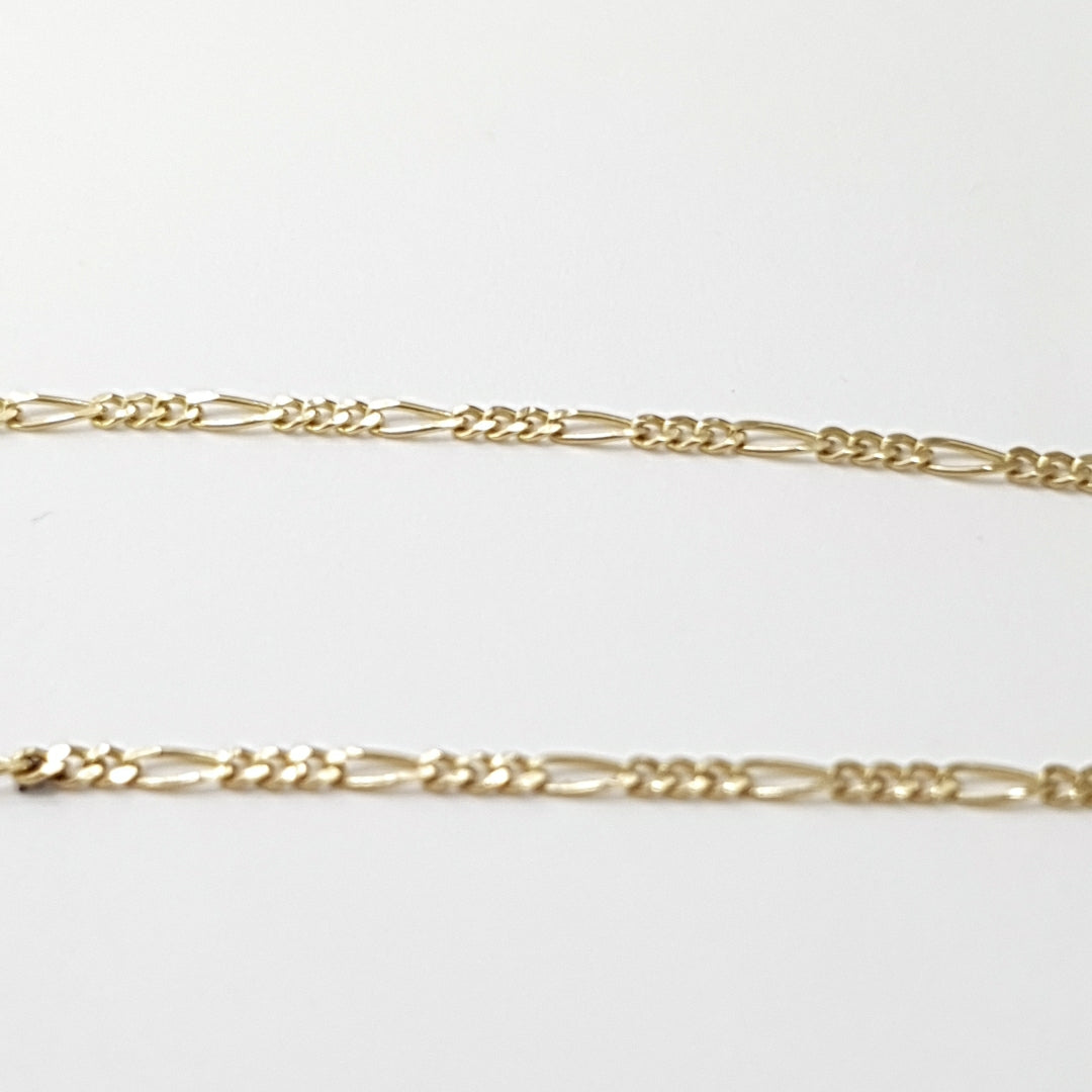 CADENAS TEJIDO 3X1 ORO 14K 55 CM 2.6 GR (NUEVO)