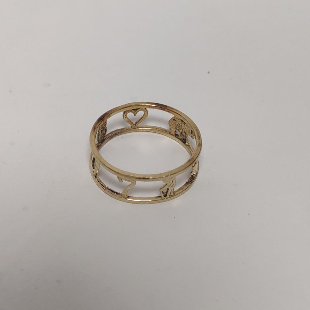 ARGOLLA DE LA SUERTE ORO 14 K 2 GRMS (SEMINUEVO)