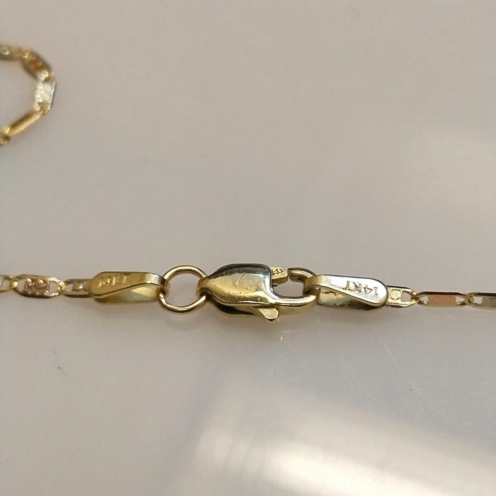 CADENA ORO COMBINADO 14 K 2 GRMS (SEMINUEVO)