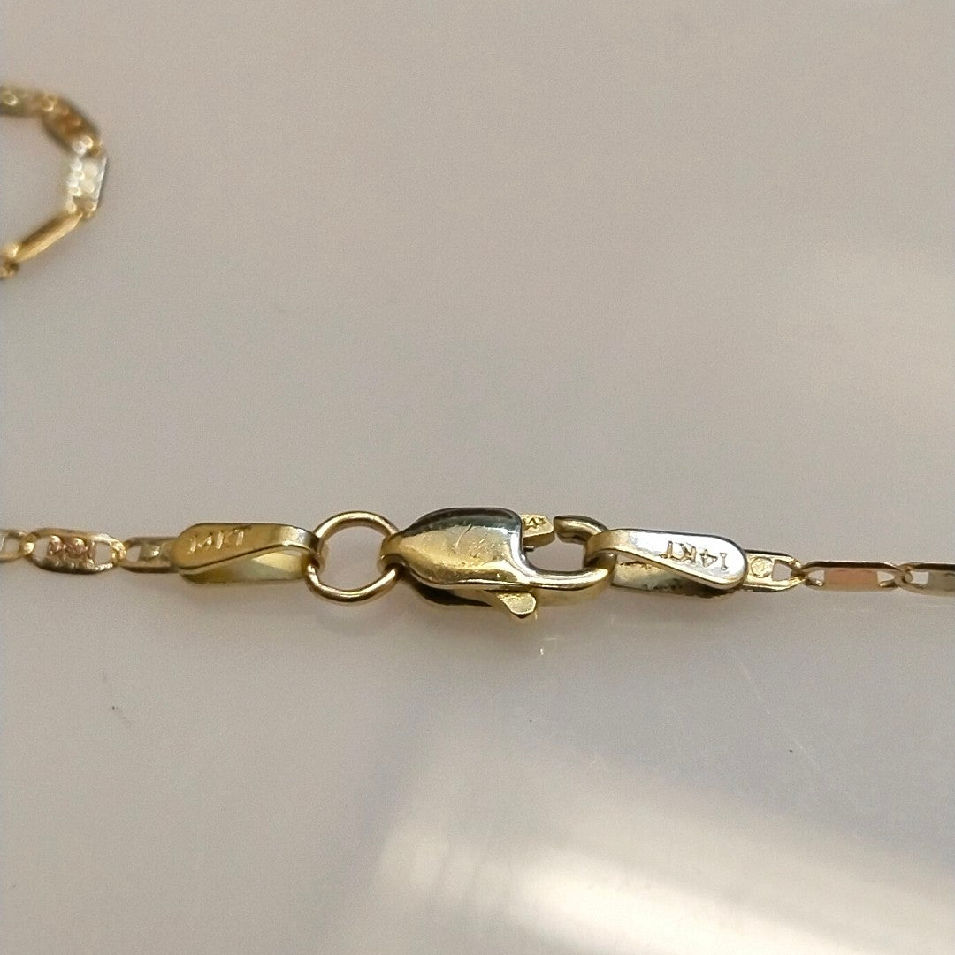 CADENA ORO COMBINADO 14 K 2 GRMS (SEMINUEVO)