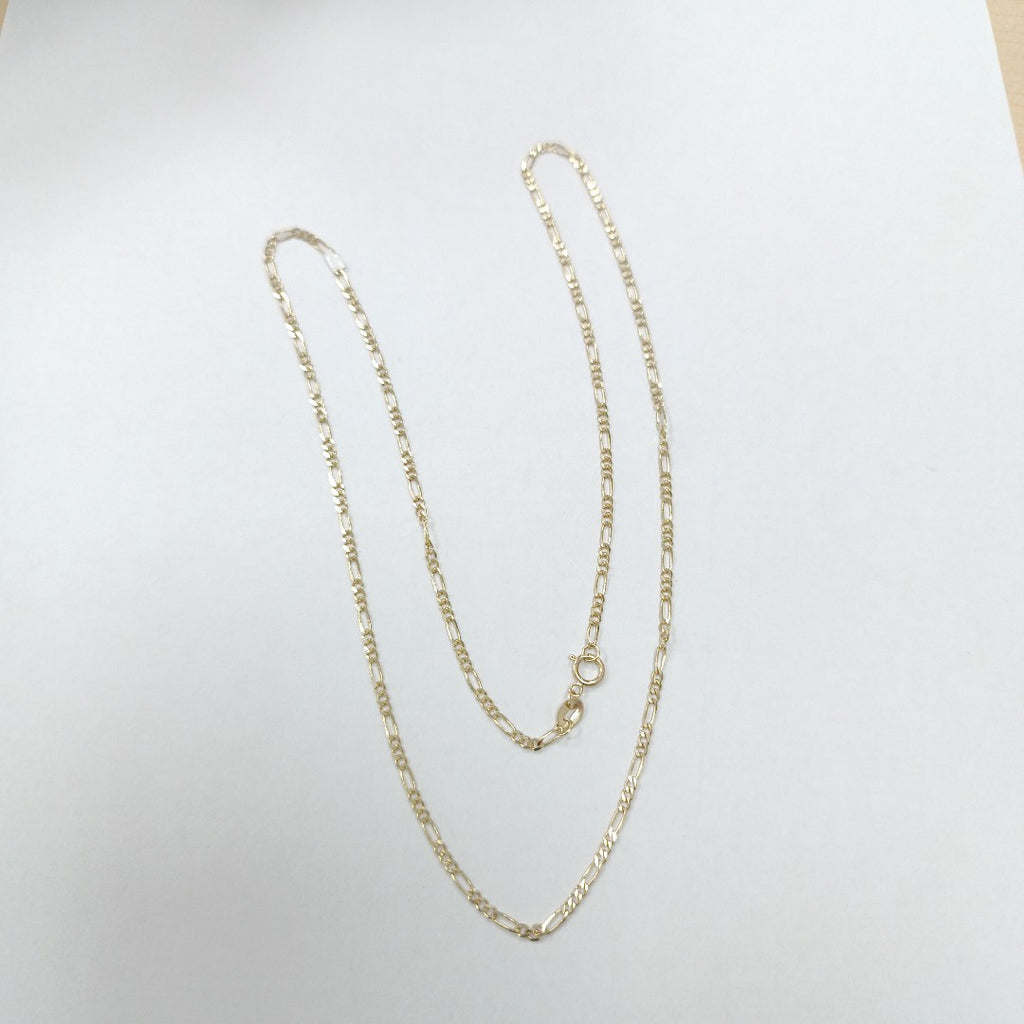 CADENAS TEJIDO 3X1 ORO 10K 55 CM 3.2 GR (NUEVO)