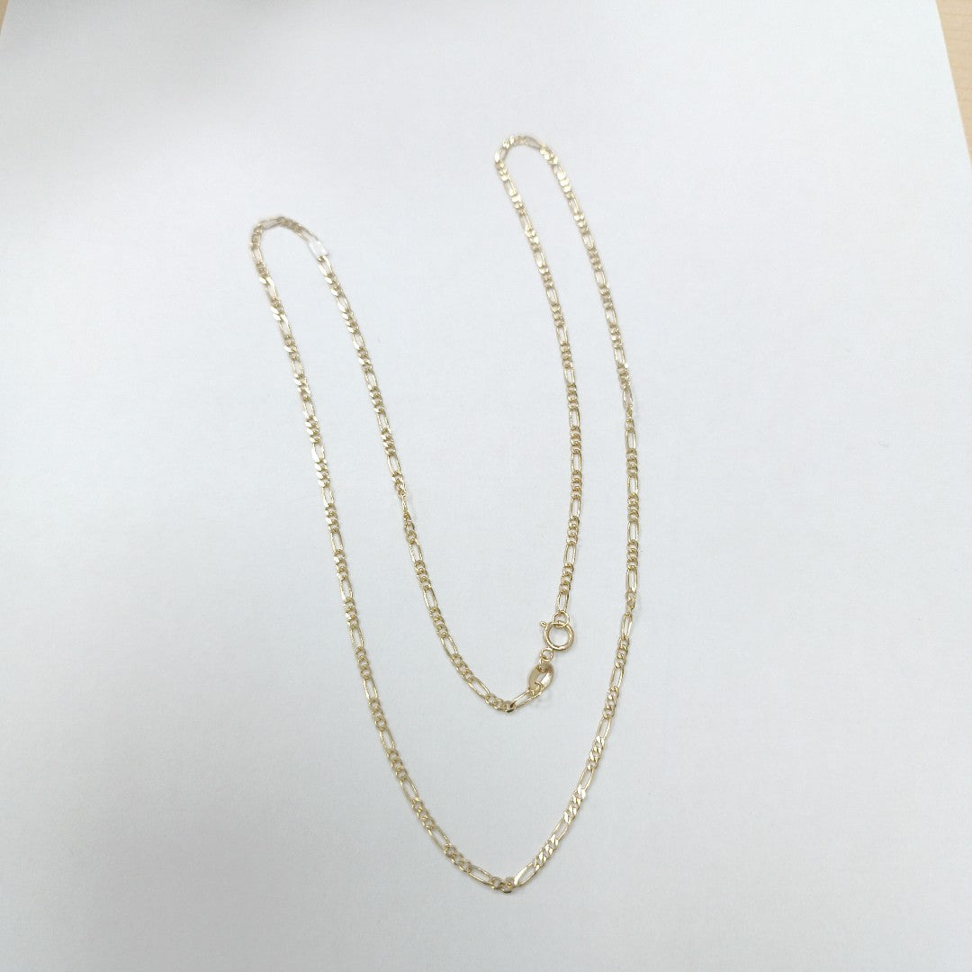 CADENAS TEJIDO 3X1 ORO 10K 55 CM 3.2 GR (NUEVO)