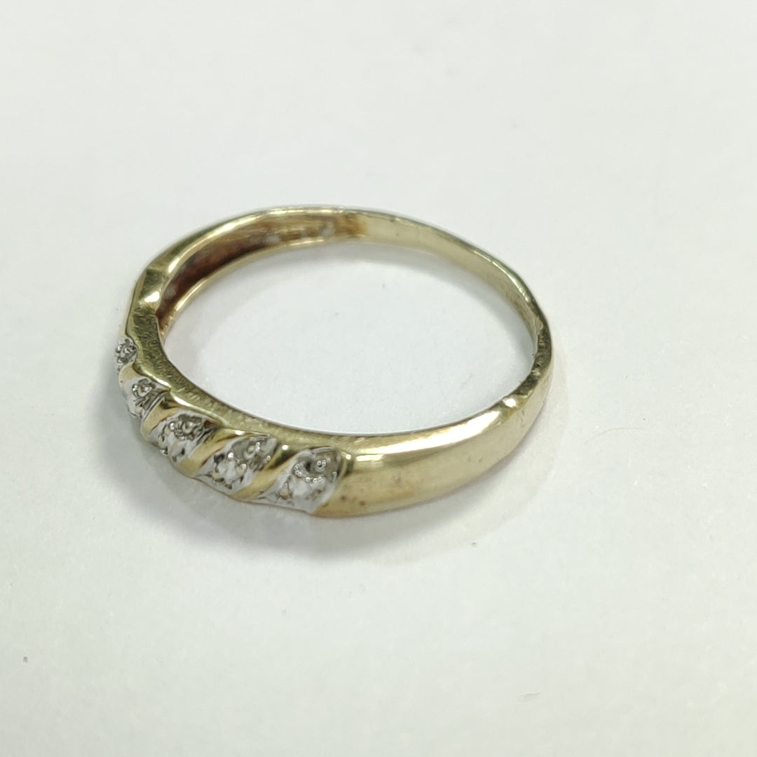 ANILLO ORO,ORO COMBINADO 10 K 1,40 GRMS (SEMINUEVO)