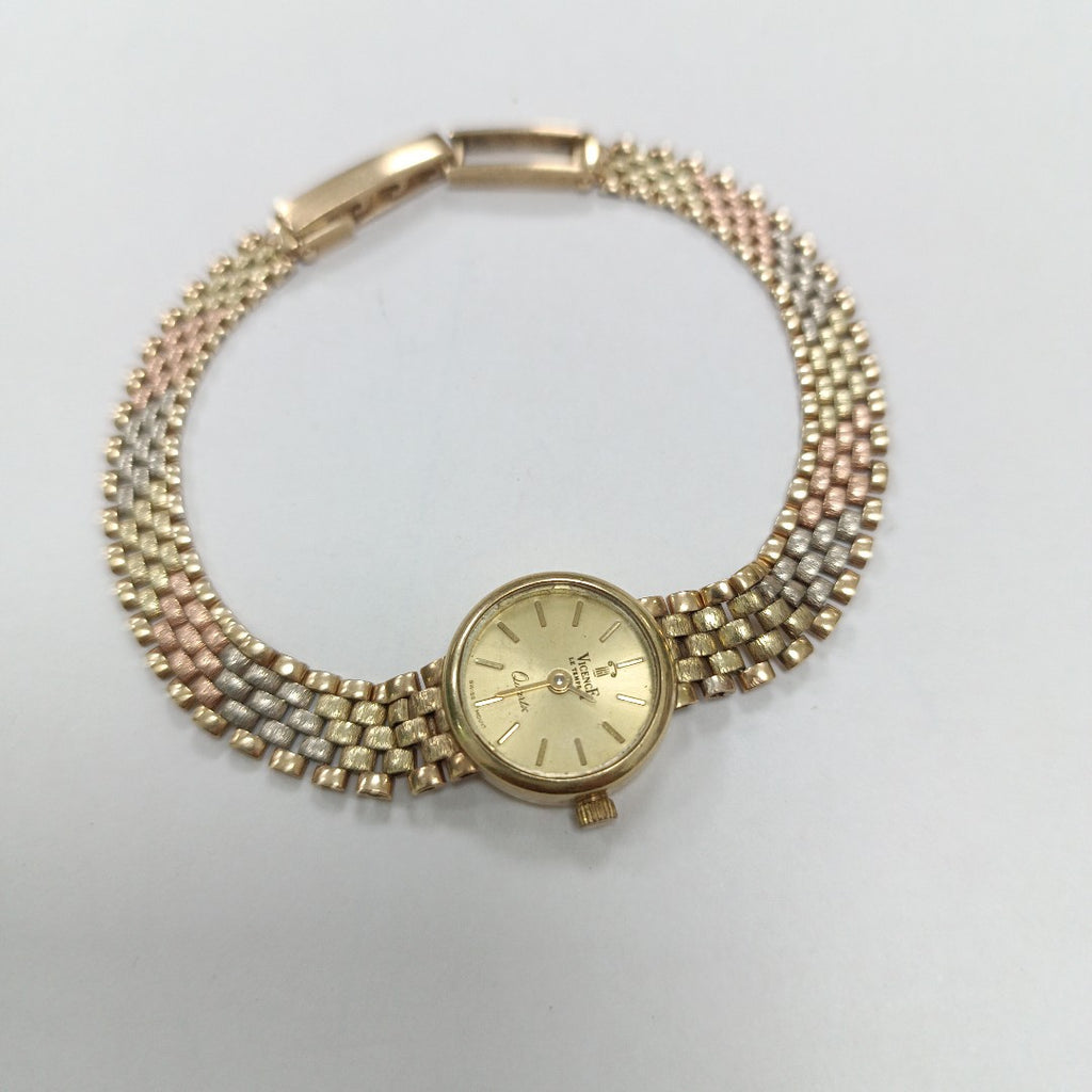 RELOJ CAJA Y PULSO ORO ORO 14 K 9.6 GRMS (SEMINUEVO)