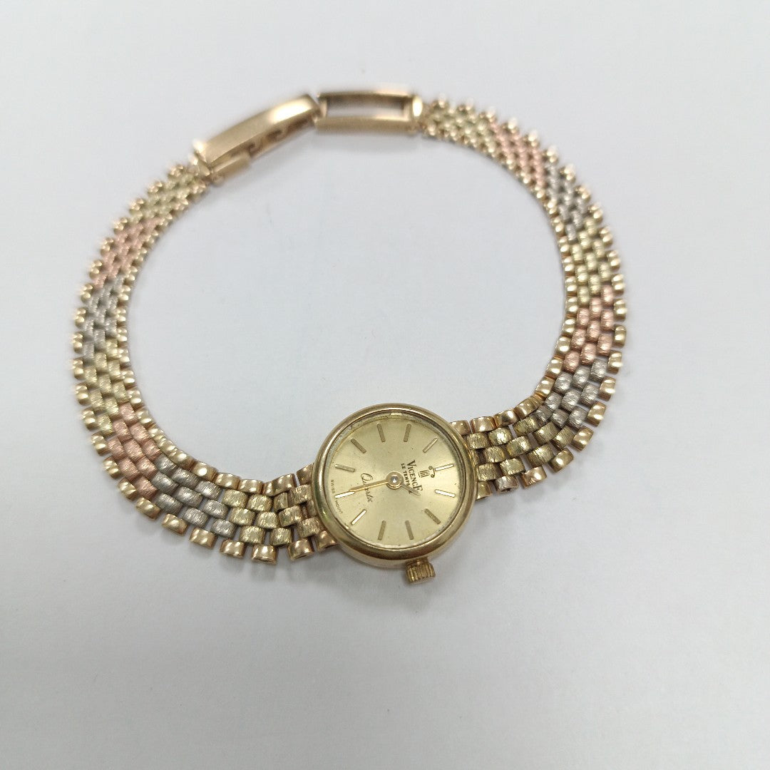 RELOJ CAJA Y PULSO ORO ORO 14 K 9.6 GRMS (SEMINUEVO)