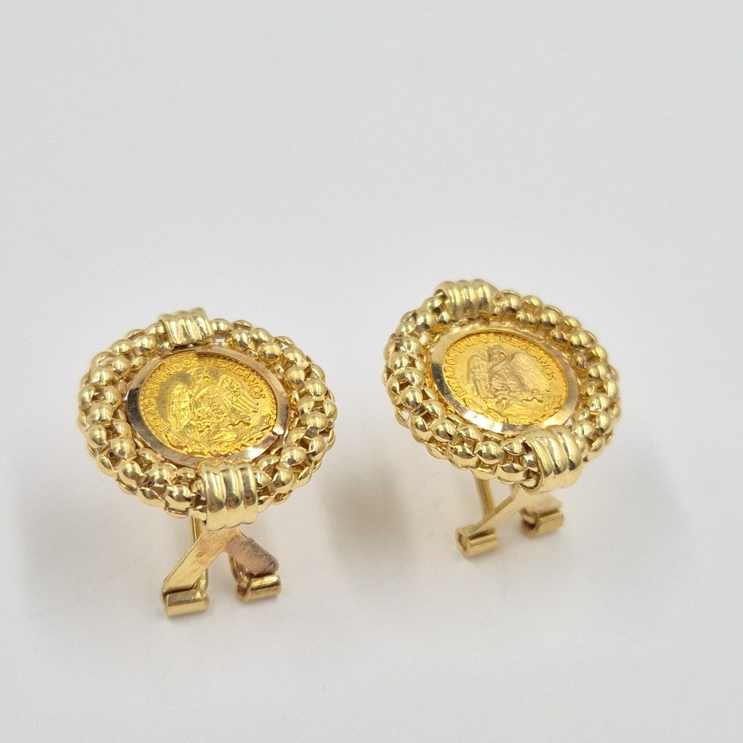 ARETES PAR ORO 14 K 5,70 GRMS (SEMINUEVO)