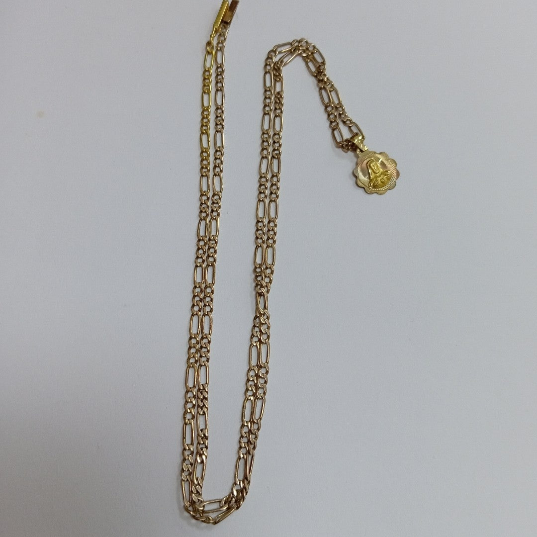 CADENA, DIJE ORO 8 K 9.6 GRMS (SEMINUEVO)